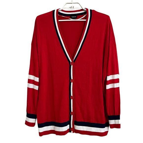 Torrid Drop Shoulder Tunic Cardigan - Picture 1 of 7